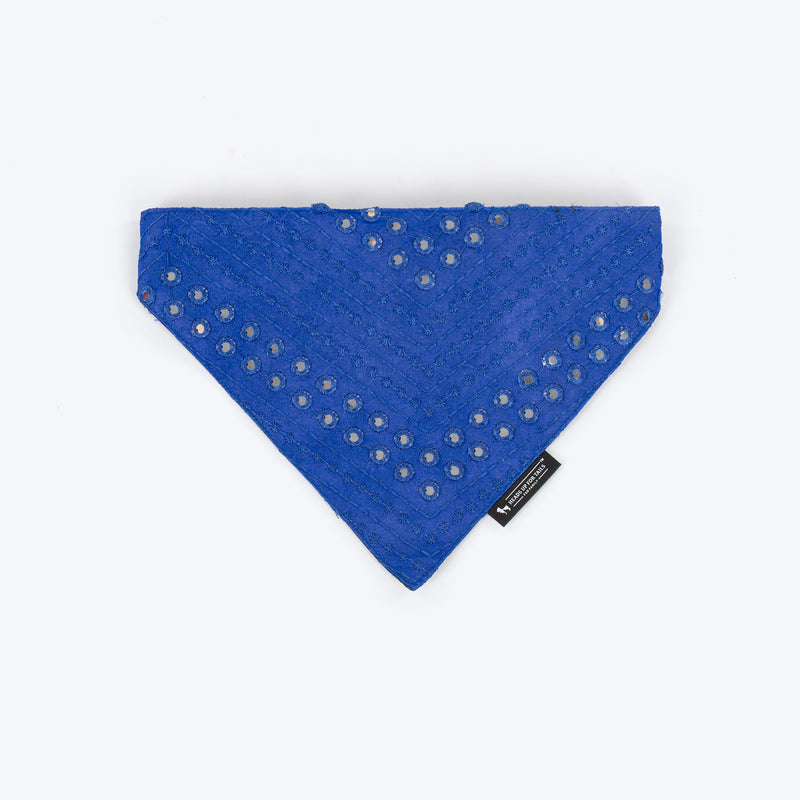 HUFT Shahi Sitara Bandana For Dog - Blue