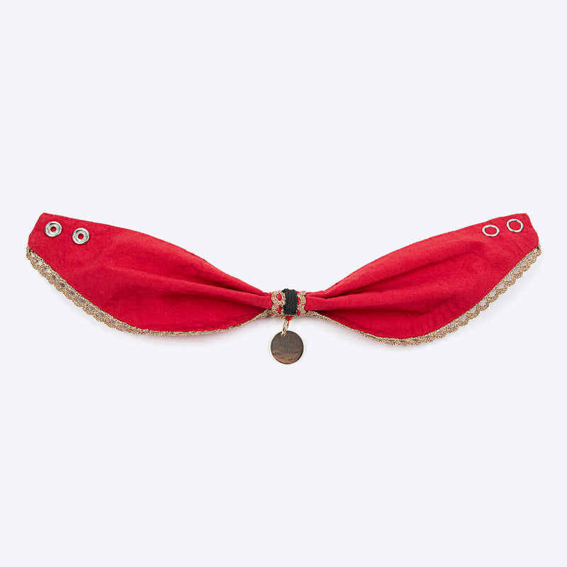 HUFT Bandhani Breeze Scarf For Dog & Cat - Red - Heads Up For Tails