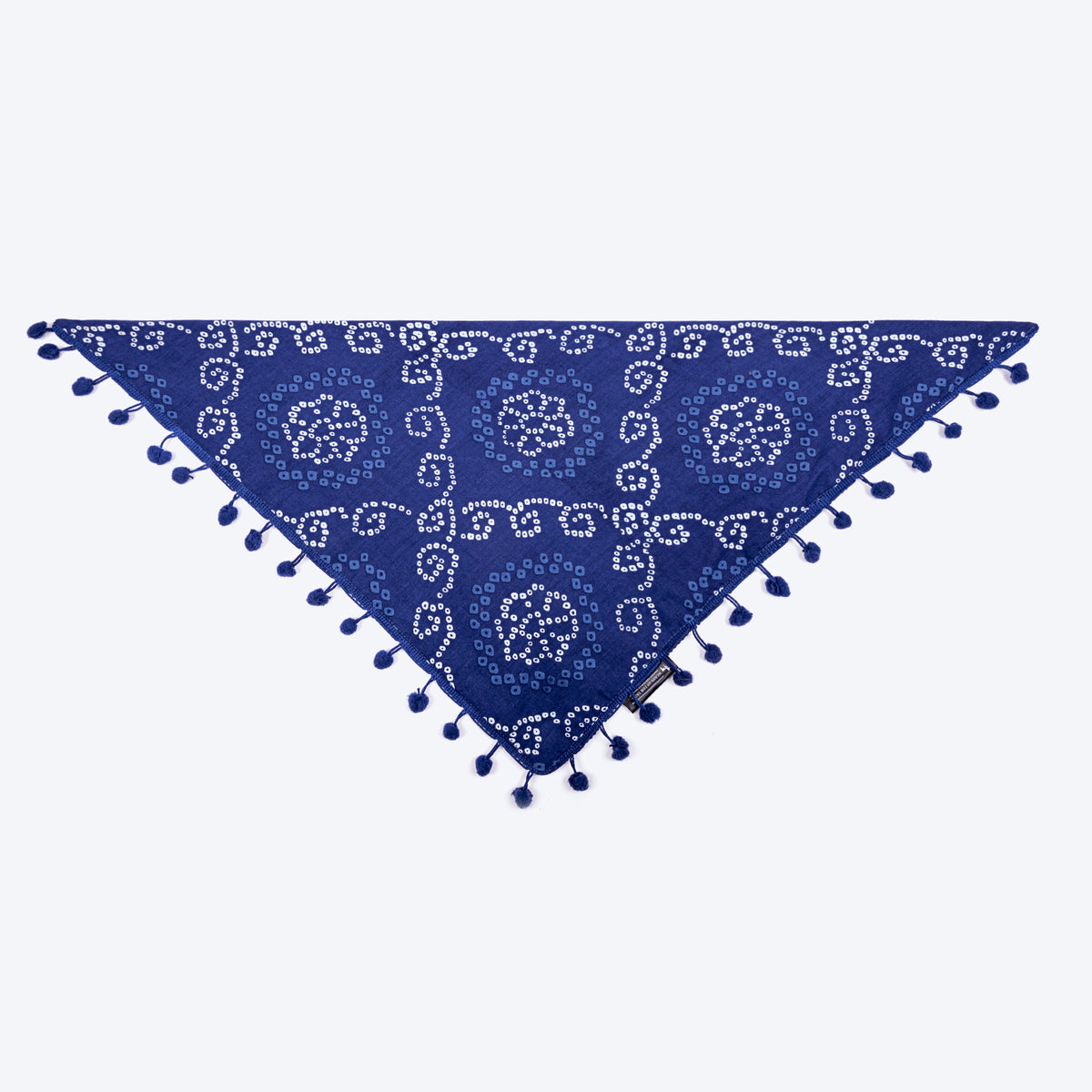 HUFT Bandhani Breeze Knot Bandana For Dog - Blue - Heads Up For Tails