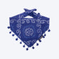 HUFT Bandhani Breeze Knot Bandana For Dog - Blue