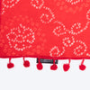 HUFT Bandhani Breeze Knot Bandana For Dog - Red - Heads Up For Tails