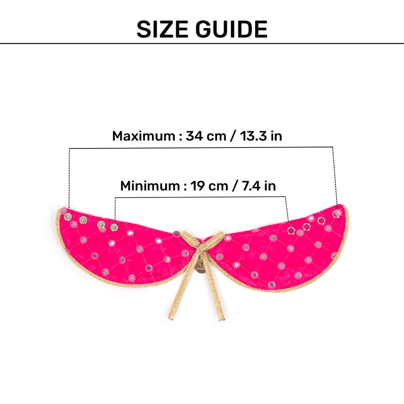 HUFT Shahi Sitara Scarf For Pet - Pink