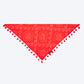 HUFT Bandhani Breeze Knot Bandana For Dog - Red