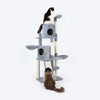 HUFT Meowtrix Tower Multipurpose Cat Tree - Grey - Heads Up For Tails