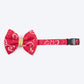 HUFT Bandhani Breeze Bowtie With Strap For Dog - Red