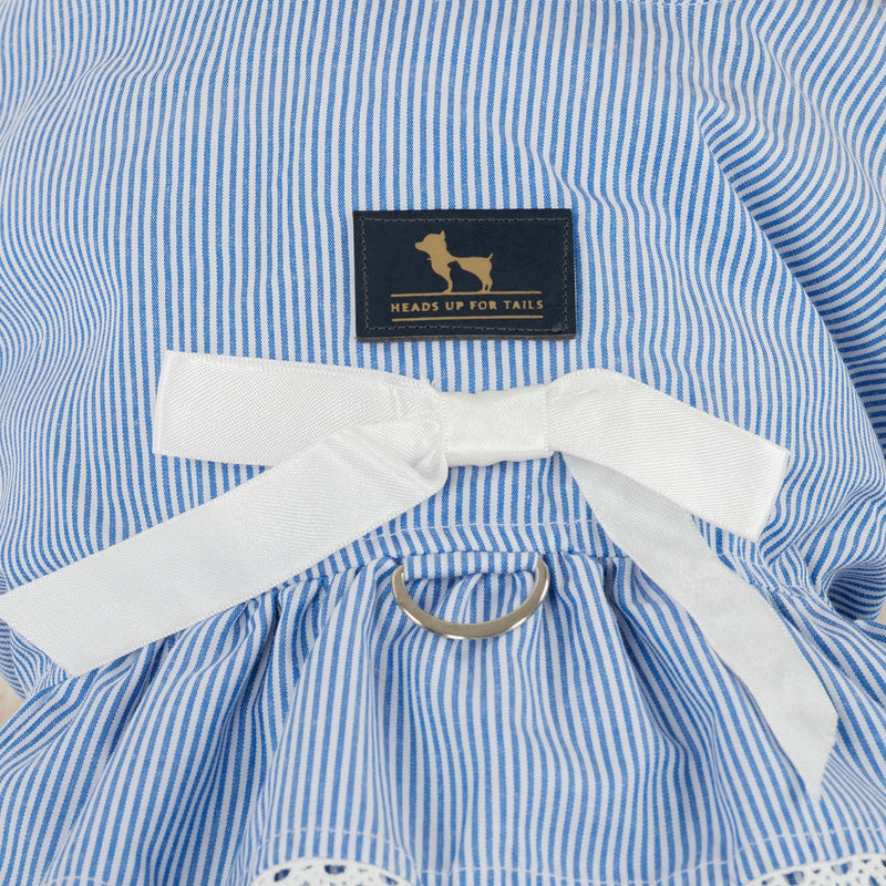 HUFT Tailor Stripe Dress For Dog - Blue - Heads Up For Tails