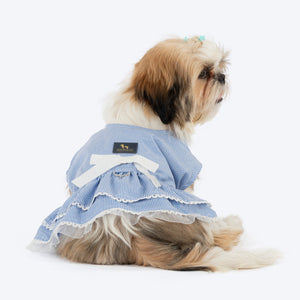 HUFT Tailor Stripe Dress For Dog - Blue - Heads Up For Tails