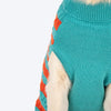 HUFT Snug Stripes Sweater For Dog - Turquoise Orange - Heads Up For Tails