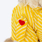 HUFT Pawdhani Leheriya Kurta For Dog - Yellow