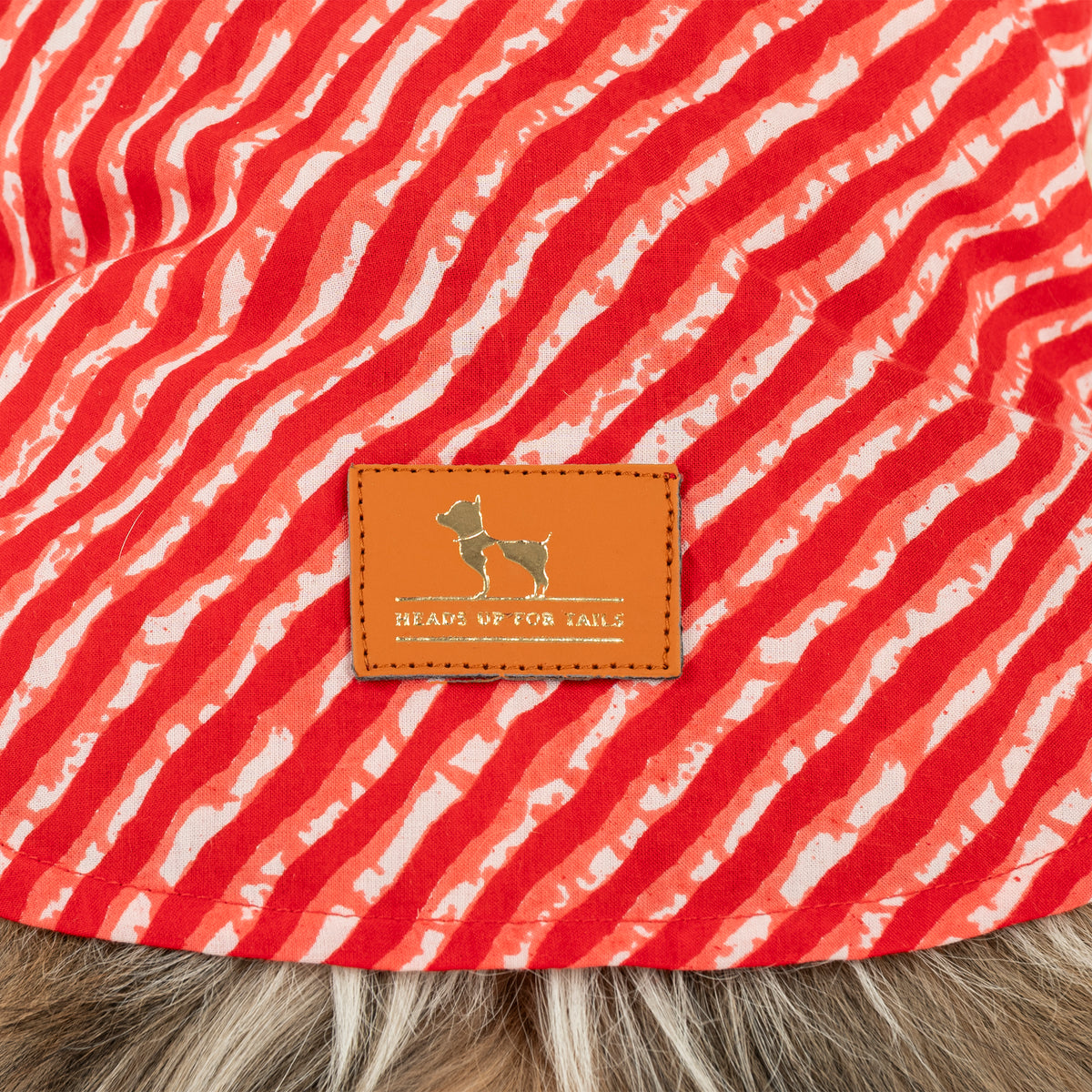 HUFT Pawdhani Leheriya Kurta For Dog - Red - Heads Up For Tails