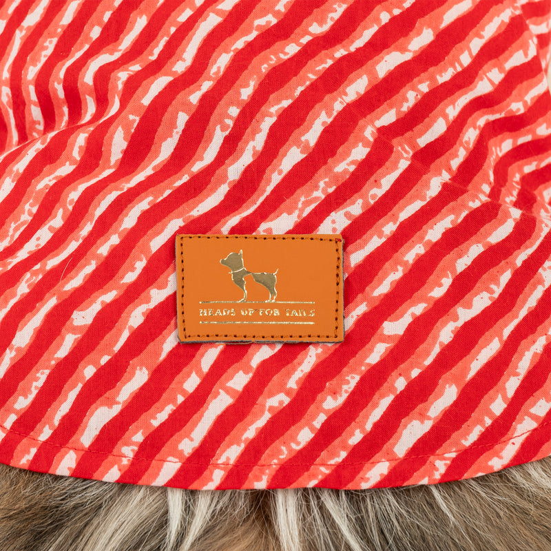 HUFT Pawdhani Leheriya Kurta For Dog - Red - Heads Up For Tails
