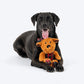 HUFT Jingle Paws Plush Toy For Dog - Brown & Red