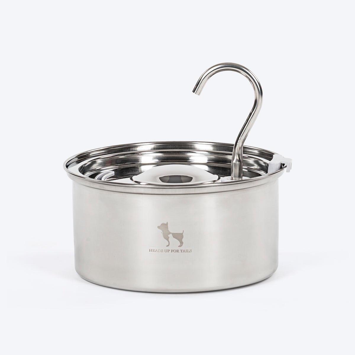 HUFT Stainless Steel Water Fountain For Dog & Cat - Heads Up For Tails