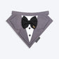 HUFT Pooch in a Suit Bandana For Dog - Grey