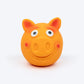 TLC Chubby Pig Squeaky Chew Toy For Dog - Orange