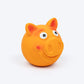 TLC Chubby Pig Squeaky Chew Toy For Dog - Orange