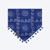 HUFT Bandhani Breeze Knot Bandana For Dog - Blue - Heads Up For Tails