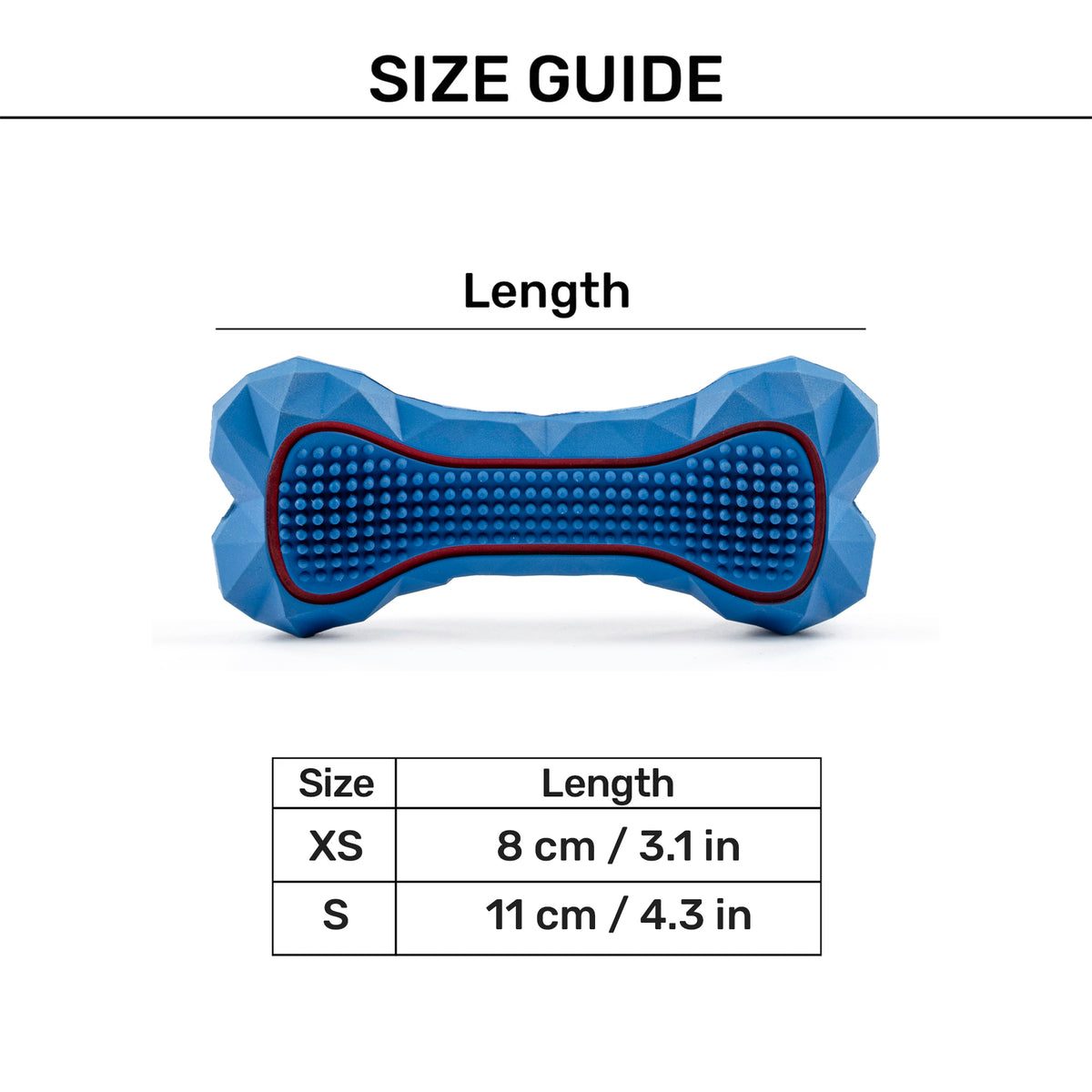 HUFT Chewtastic Power Bone Chew Toy For Dog - Blue