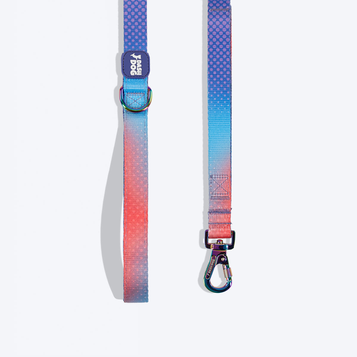 Dash Dog Flow Print Leash - Violet &amp; Red