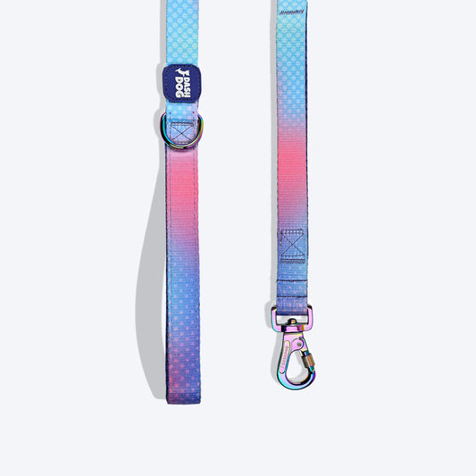 Dash Dog Flow Print Leash - Pink & Aqua Blue