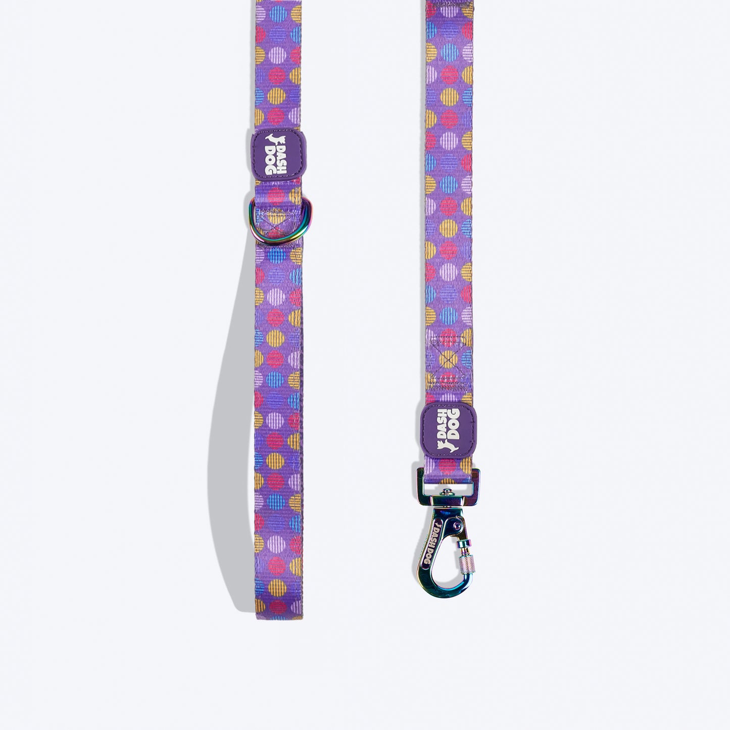 Dash Dog Circle Printed Leash - Violet & Red - Heads Up For Tails