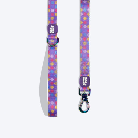 Dash Dog Circle Printed Leash - Violet & Red - Heads Up For Tails