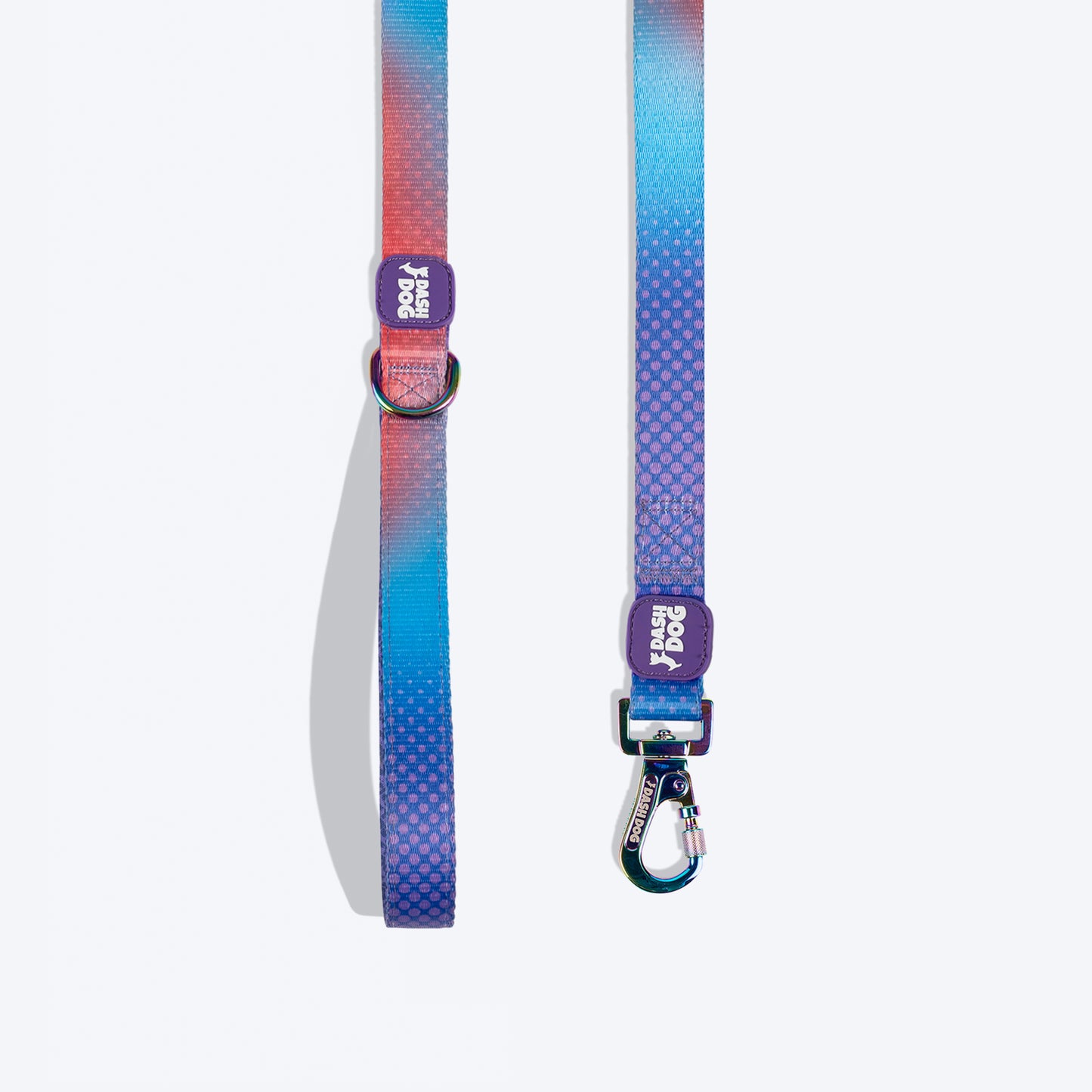 Dash Dog Flow Printed Leash - Violet & Red - Heads Up For Tails