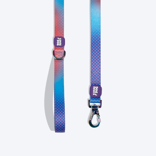 Dash Dog Flow Printed Leash - Violet & Red - Heads Up For Tails