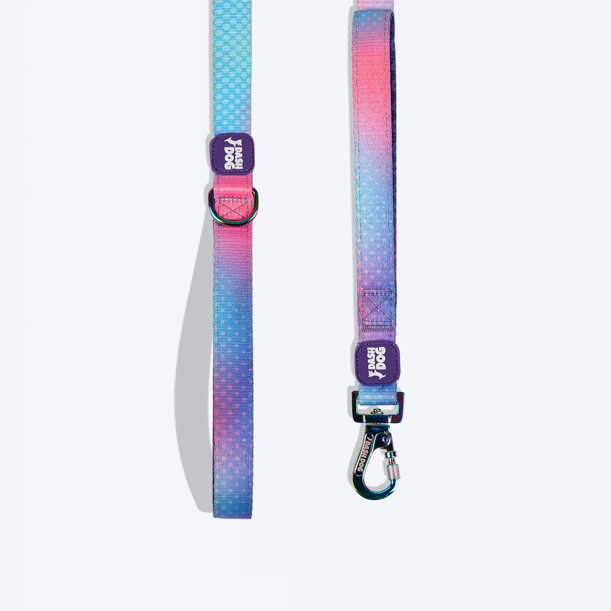 Dash Dog Flow Printed Leash - Pink & Aqua Blue - Heads Up For Tails