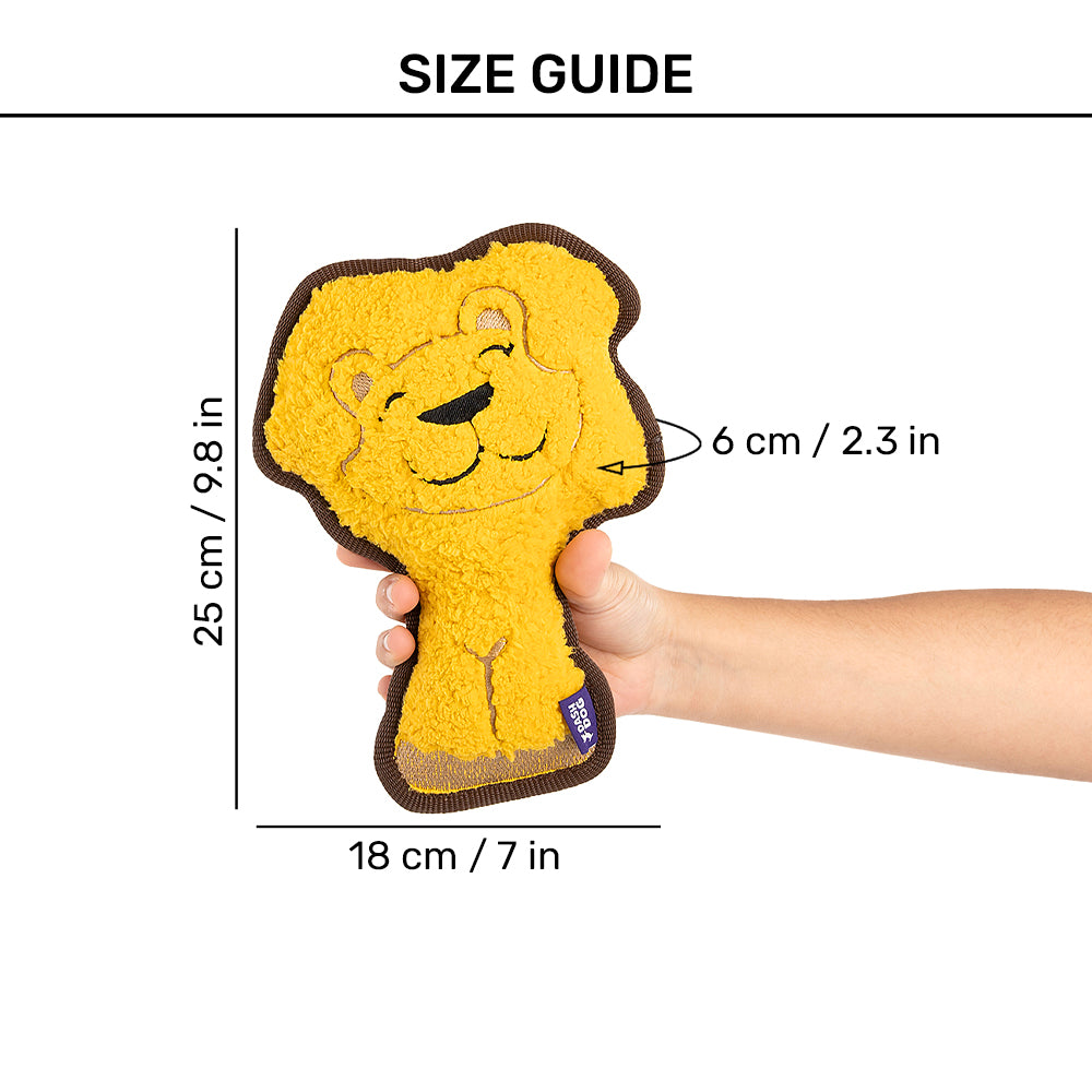 Dash Dog Wild Lion Comfort Dog Toy - Yellow_12