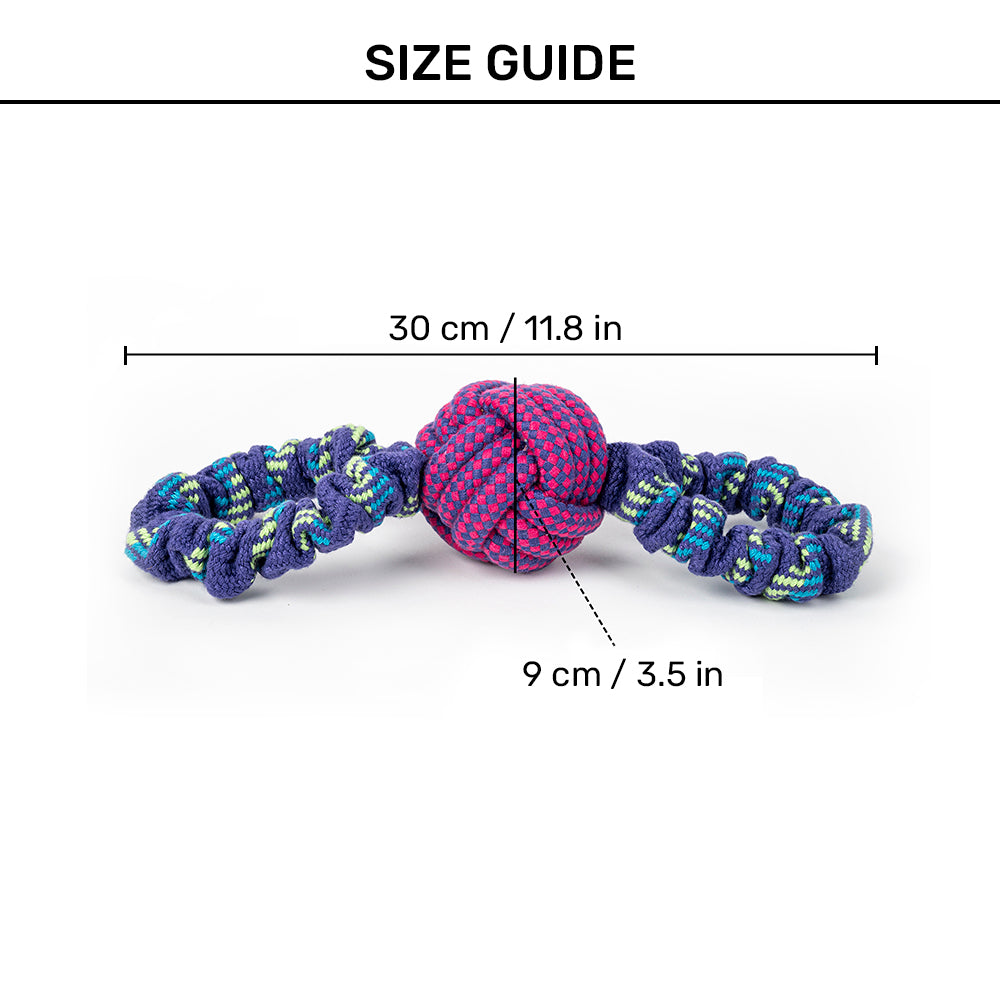 Dash Dog Bungee Double Tug Toy For Dog - Blue_08