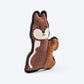 Dash Dog Squeaky Squirrel Plush Toy for Dog - Brown