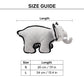 Dash Dog Crinkly Elephant Plush Toy for Dog - Grey