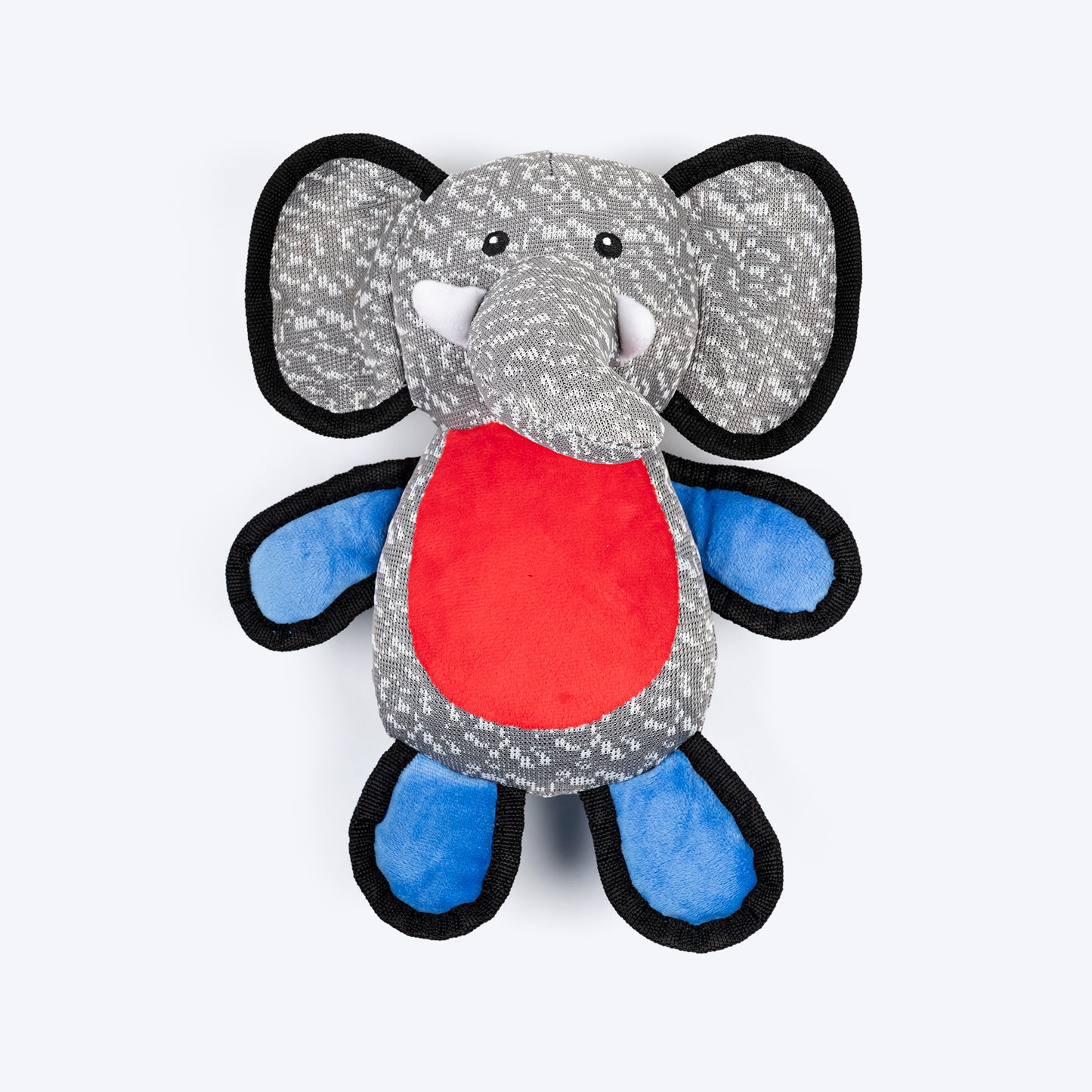 Dash Dog Wiggly Ellie Plush Toy for Dog - Grey