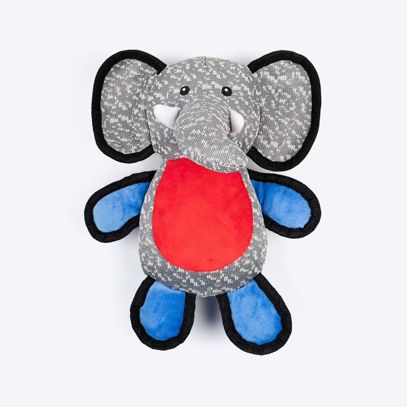 Dash Dog Wiggly Ellie Plush Toy for Dog - Grey - Heads Up For Tails