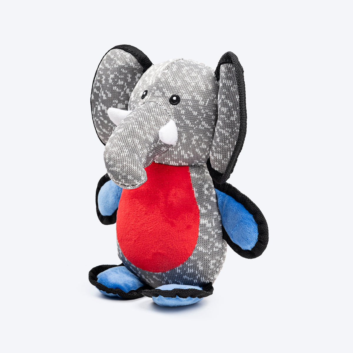 Dash Dog Wiggly Ellie Plush Toy for Dog - Grey - Heads Up For Tails