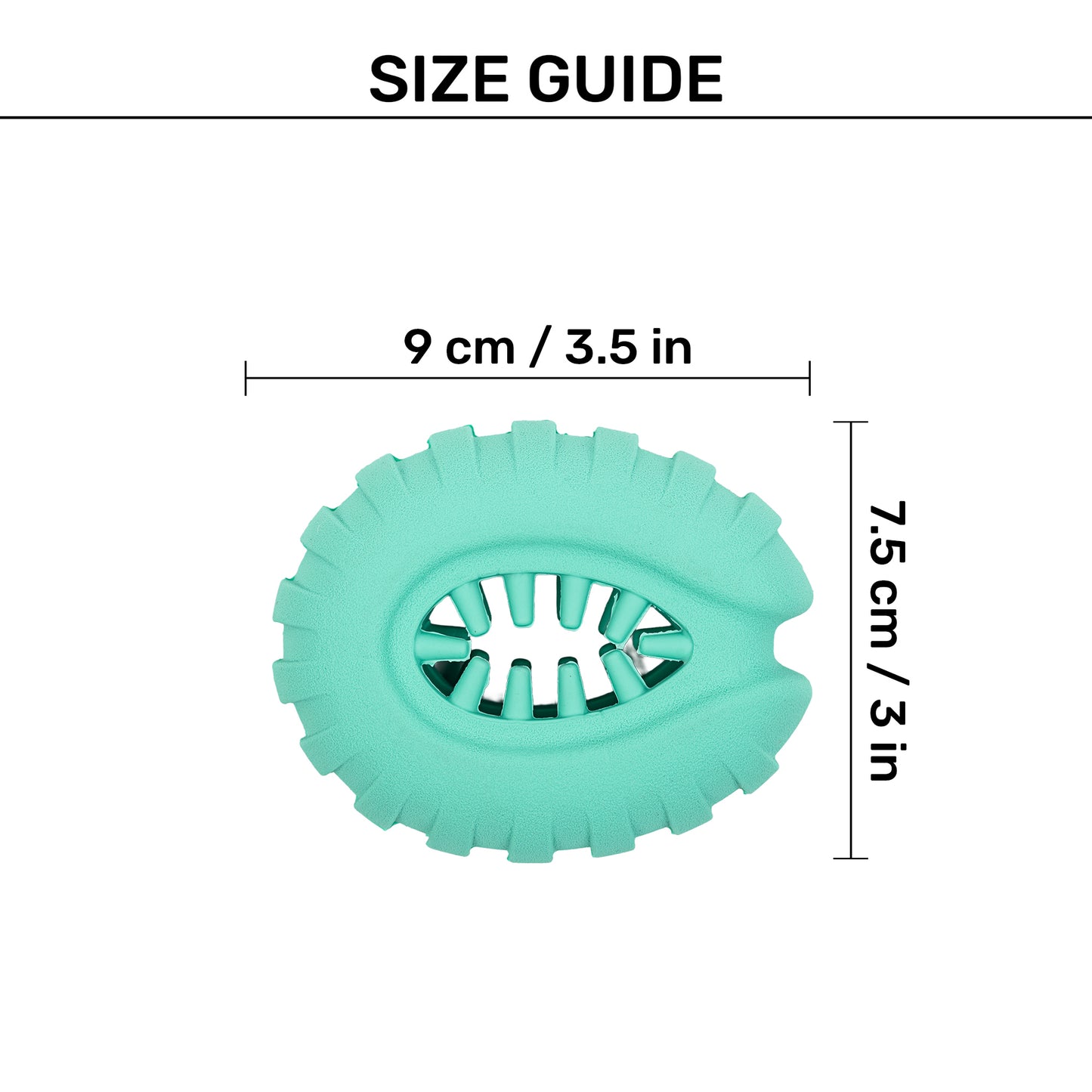 Dash Dog Power Ring Chew Toy For Dog - Teal