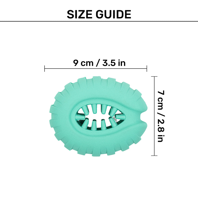 Dash Dog Power Ring Chew Toy For Dog - Teal - Heads Up For Tails
