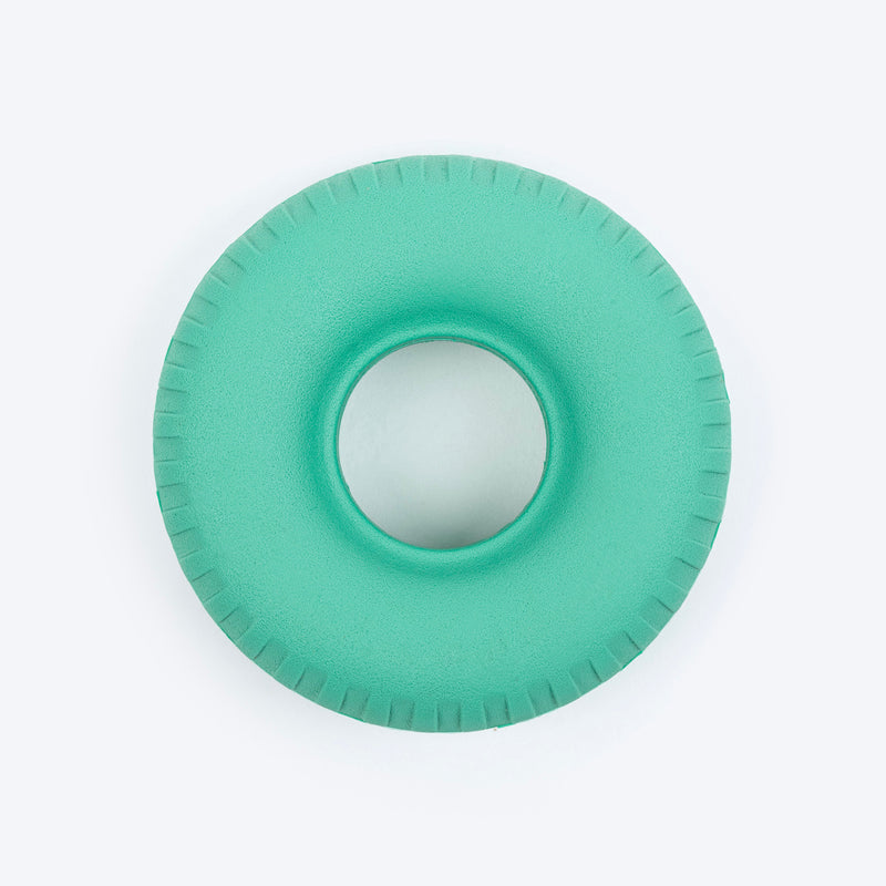 Dash Dog Roll & Chew Tyre Toy For Dog - Teal - Heads Up For Tails