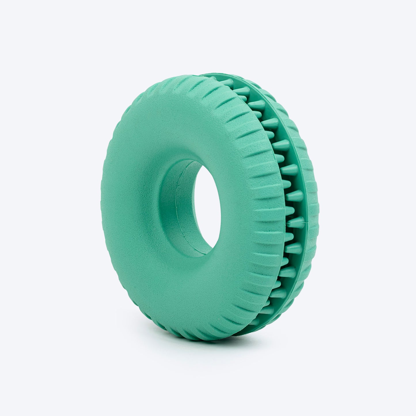 Dash Dog Roll & Chew Tyre Toy For Dog - Teal