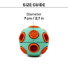 Dash Dog Toss ‘n’ Treat Ball Chew Toy For Dog - Blue & Orange - S