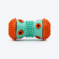 Dash Dog Dumbbell Treat Chew Toy For Dog - Blue & Orange - Heads Up For Tails