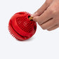 Dash Dog Spikey Snacker Chew Ball Dog Toy - Red - Heads Up For Tails