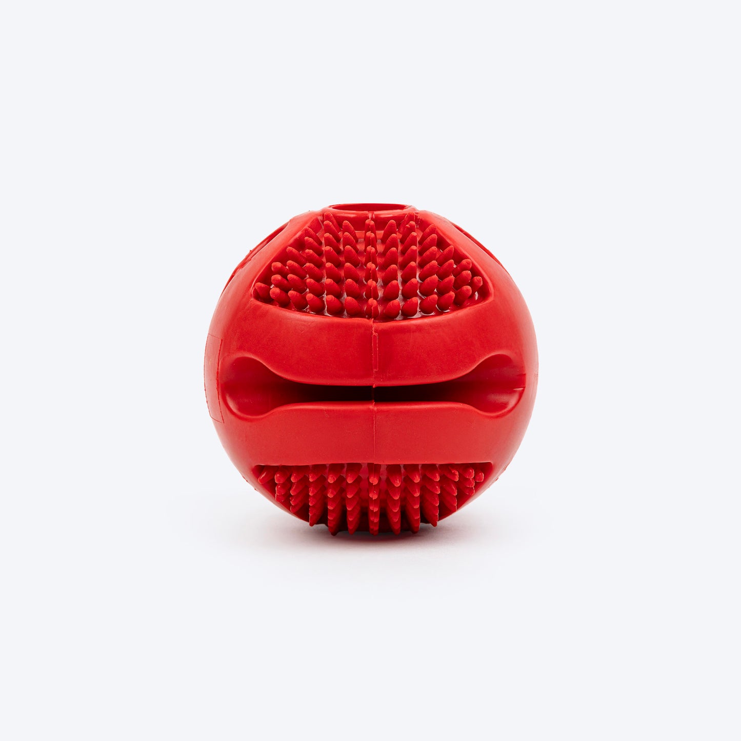 Dash Dog Spikey Snacker Chew Ball Dog Toy - Red - Heads Up For Tails