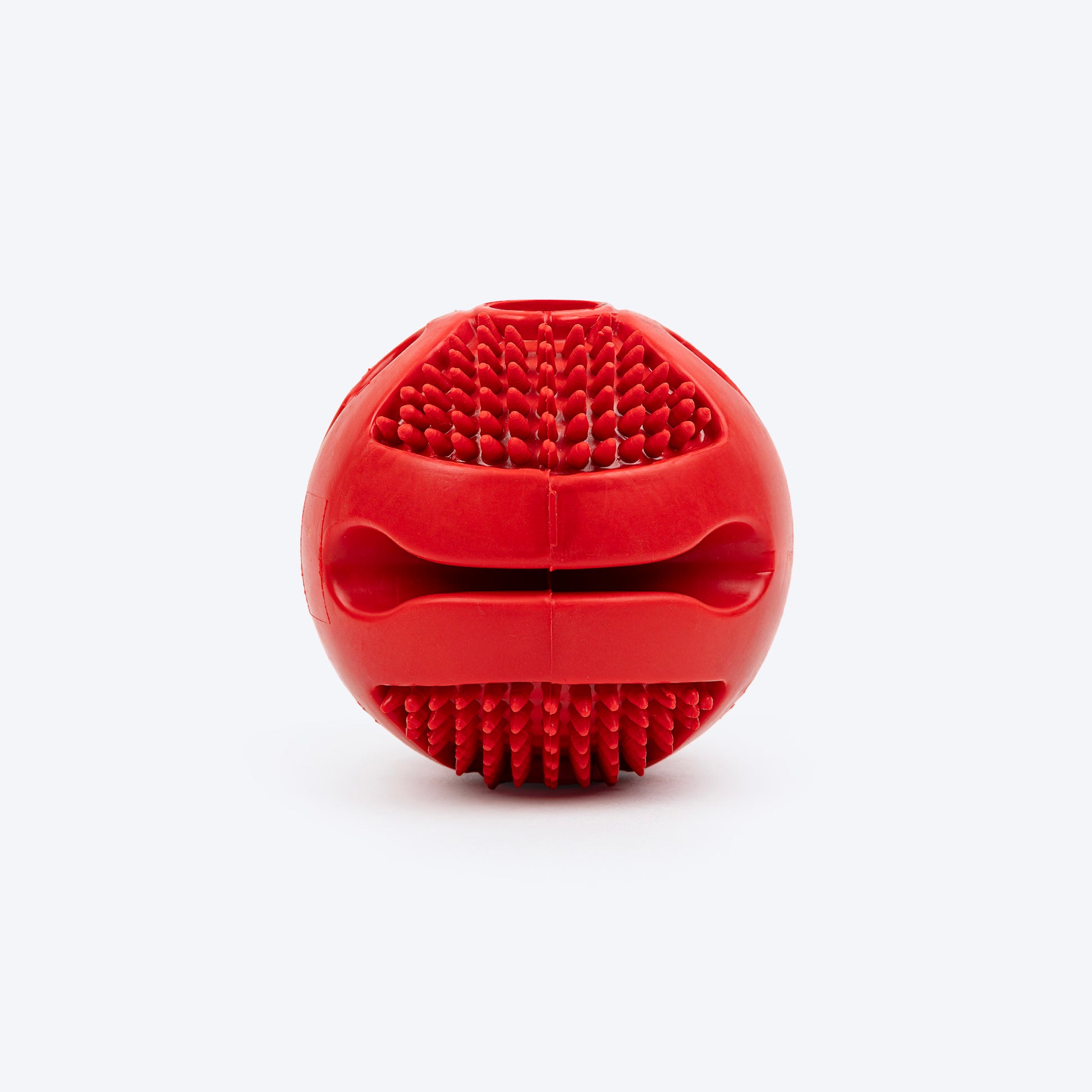 Dash Dog Spikey Snacker Chew Ball Dog Toy - Red - Heads Up For Tails