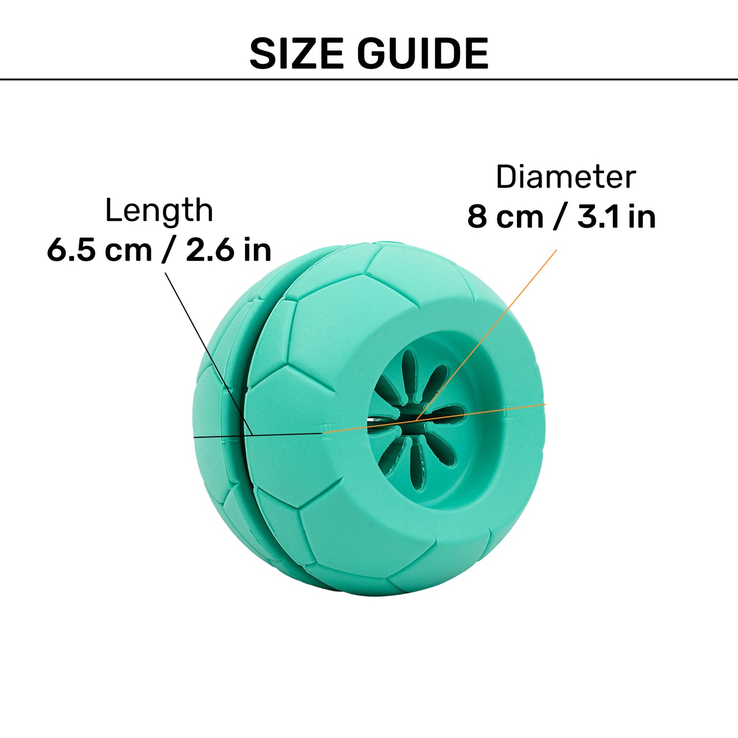 Dash Dog Mighty Football Chew Toy For Dog - Blue - Heads Up For Tails