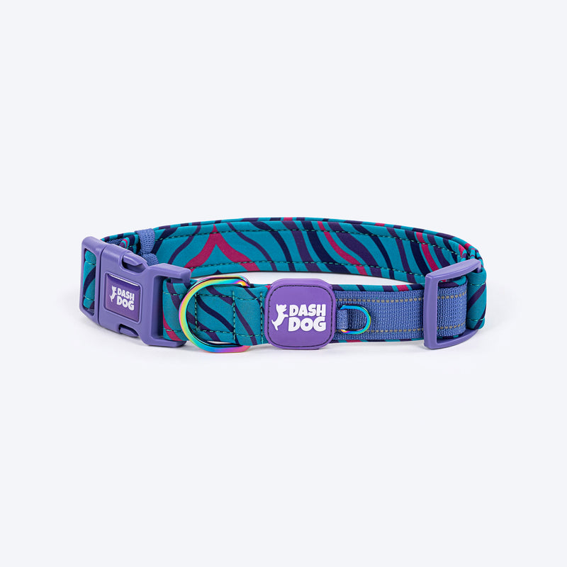 Dash Dog Ocean Breeze Padded Collar For Dog - Teal Blue_08