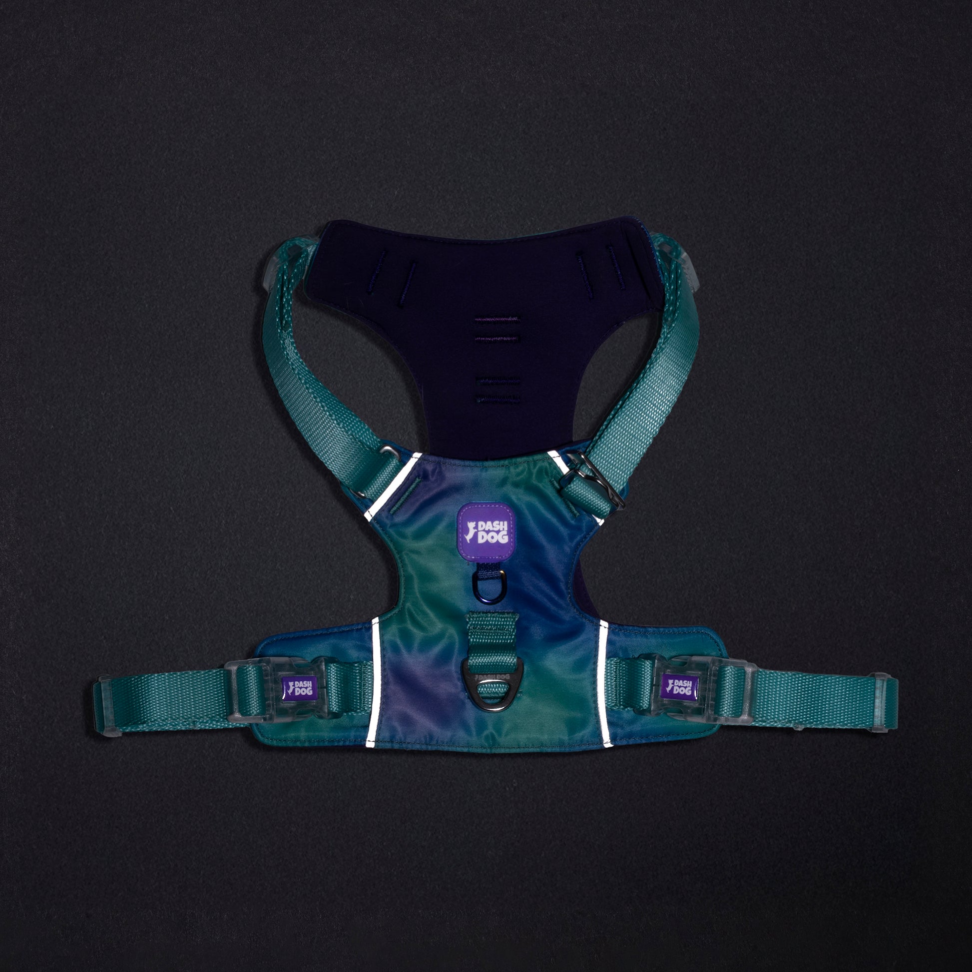 Dash Dog Seafoam Storm Outdoor Ease Harness For Dog - Aqua Blue_12