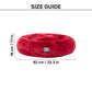 HUFT Snuggle Sphere Donut Bed For Dog & Cat - Red