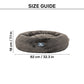 HUFT Snuggle Sphere Donut Bed For Dog & Cat - Grey